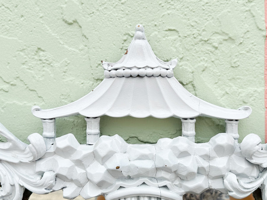 Pretty Painted Pagoda Mirror