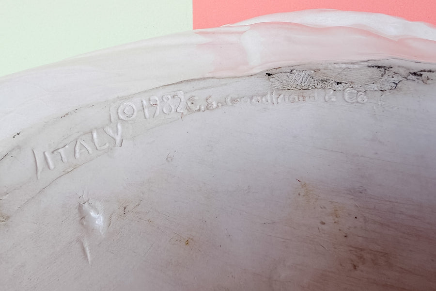 Large Italian Swan Cachepot