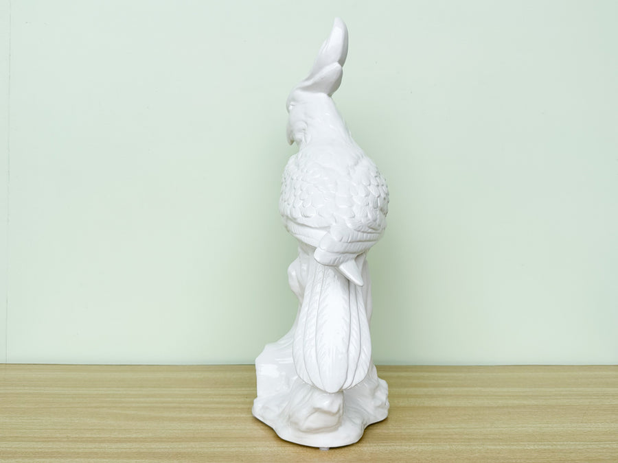 White Ceramic Parrot
