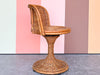 Cute Wicker and Rattan Swivel Vanity Chair