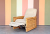 Coastal Chic Rattan Wrapped Reclining Lounge Chair