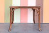 Lattice Rattan Game Table Set