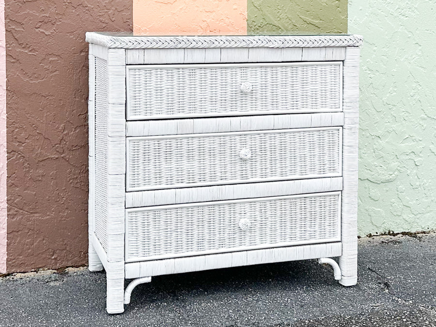 Oversized Wicker Nightstand