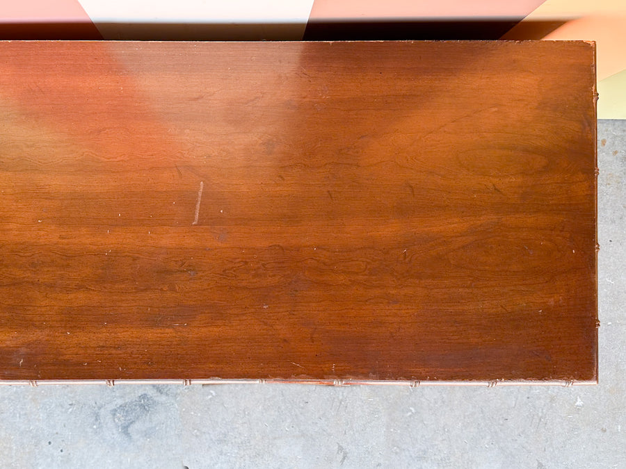 Handsome Drexel Faux Bamboo Credenza