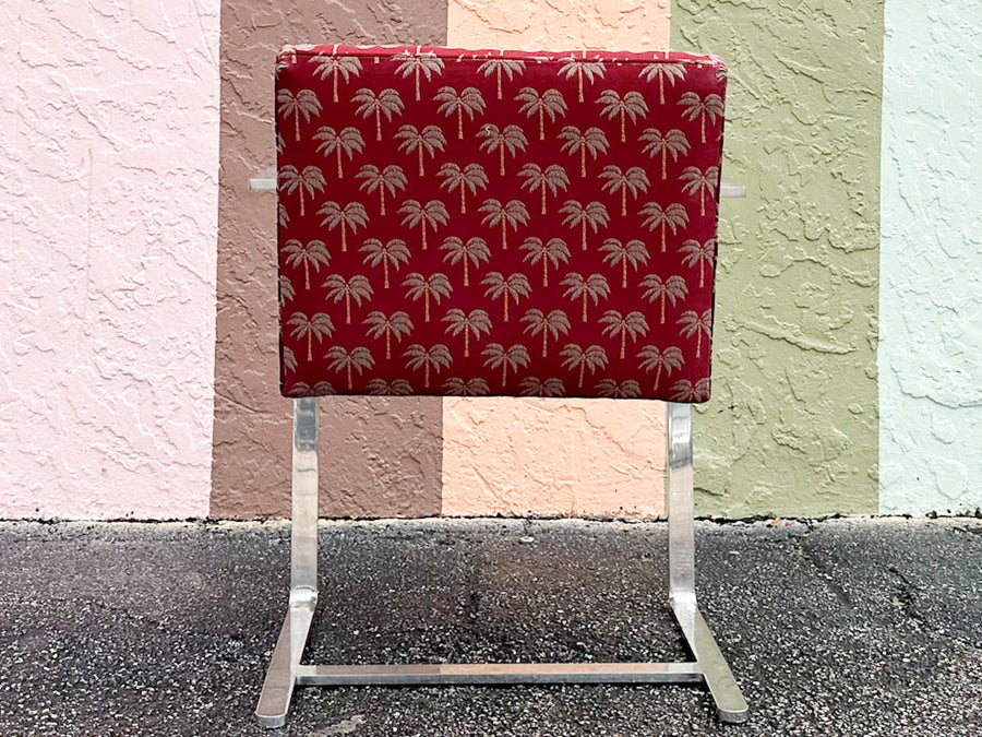 Set of Four Chic Chrome Dining Chairs