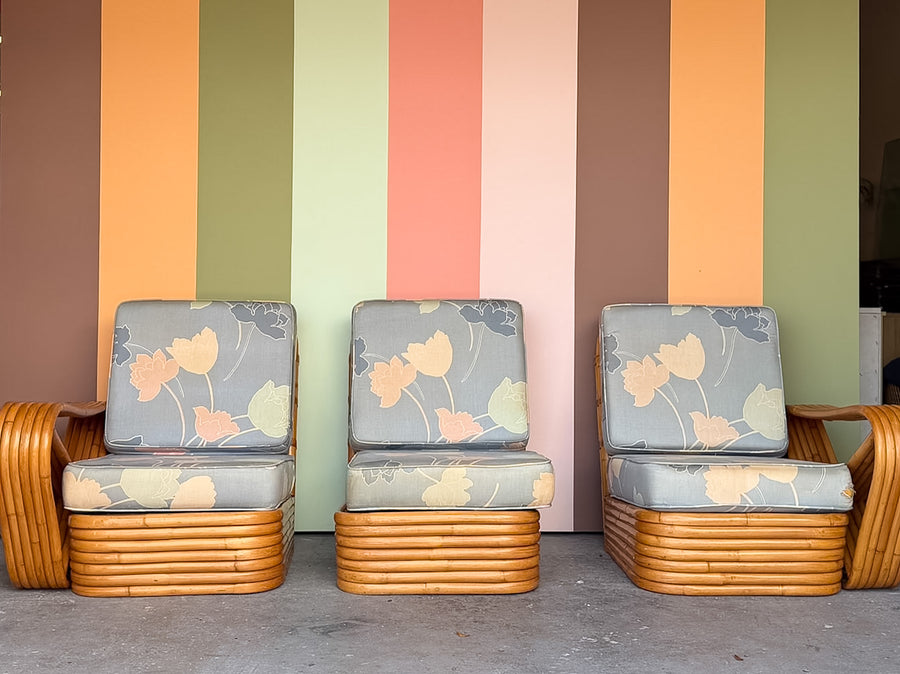 Frankl Style Rattan Pretzel Sofa