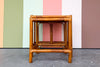 Pair of Rattan Nesting Tables