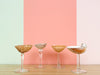 Set of Four Shell Chic Coupes