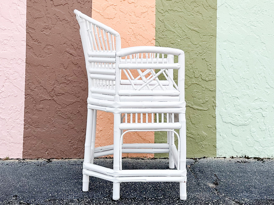 Brighton Style Painted Rattan Chair
