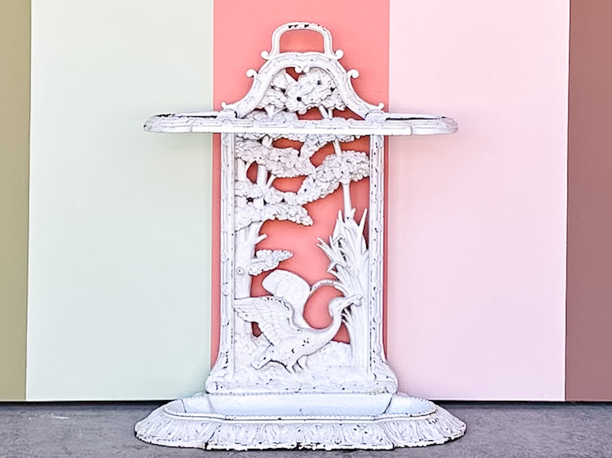 Palm Beach Style Wrought Iron Umbrella Stand