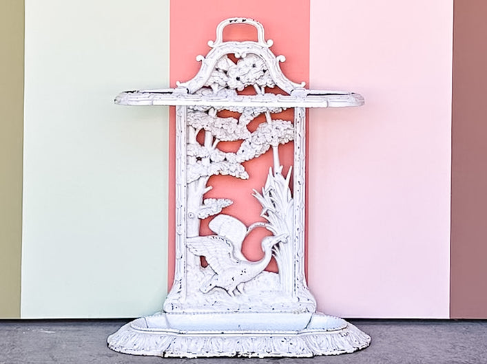 Palm Beach Style Wrought Iron Umbrella Stand