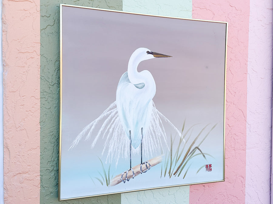 Old Florida Heron Original Art