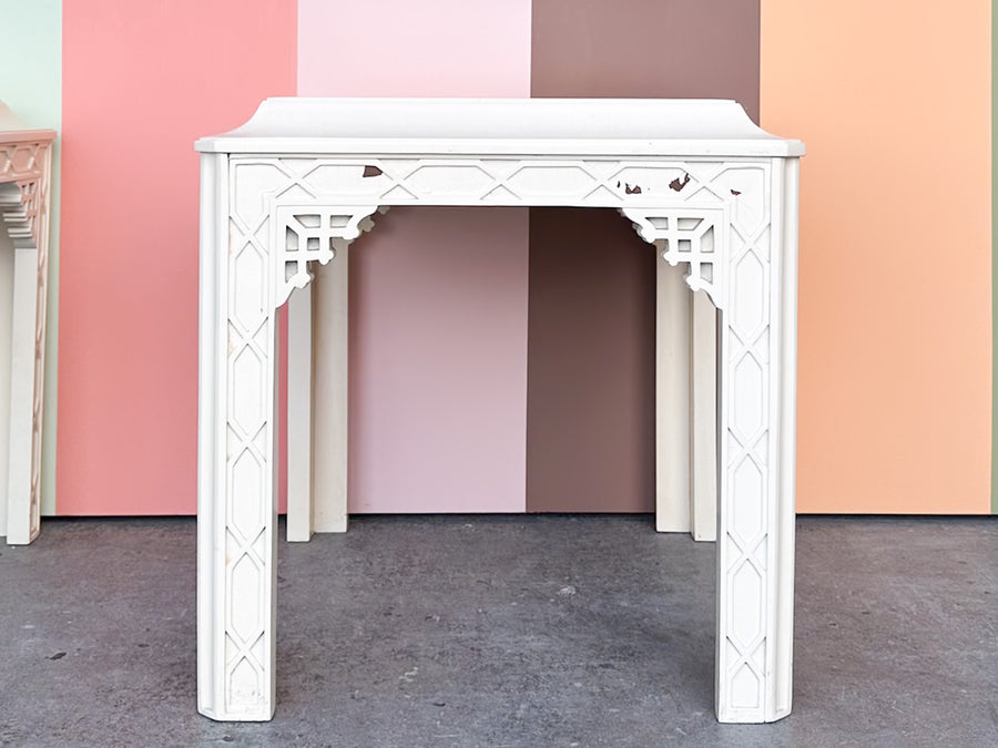 Pair of Fretwork Side Tables