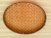 Set of Five Woven Rattan Trays