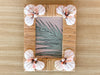 Four Corner Shell Chic Rattan Frame