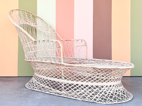 Marbled Pink Webspun Chaise