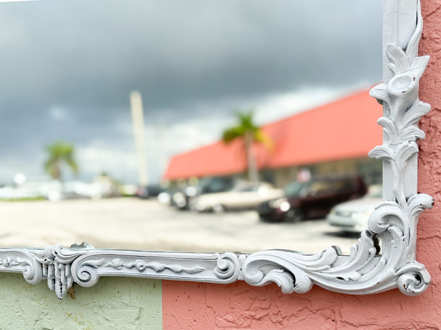 Pretty Painted Pagoda Mirror