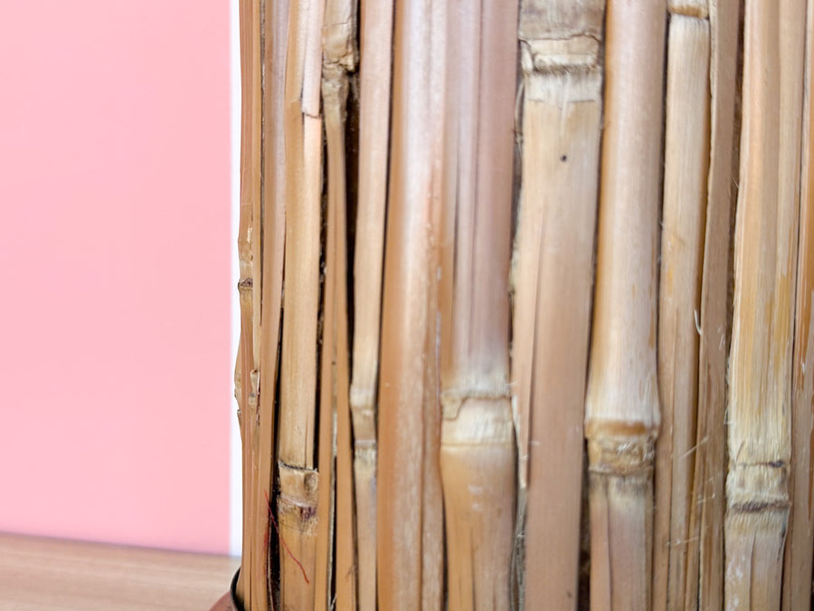 Split Reed Rattan Lamp