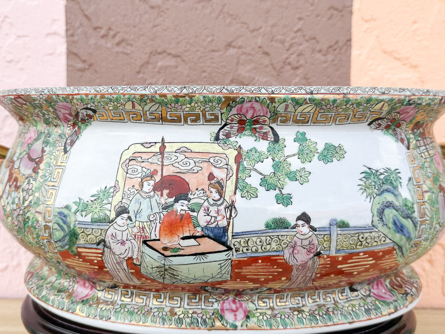 Colorful Chinoiserie Cachepot