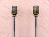 Pair of Petite Lucite and Brass Lamps