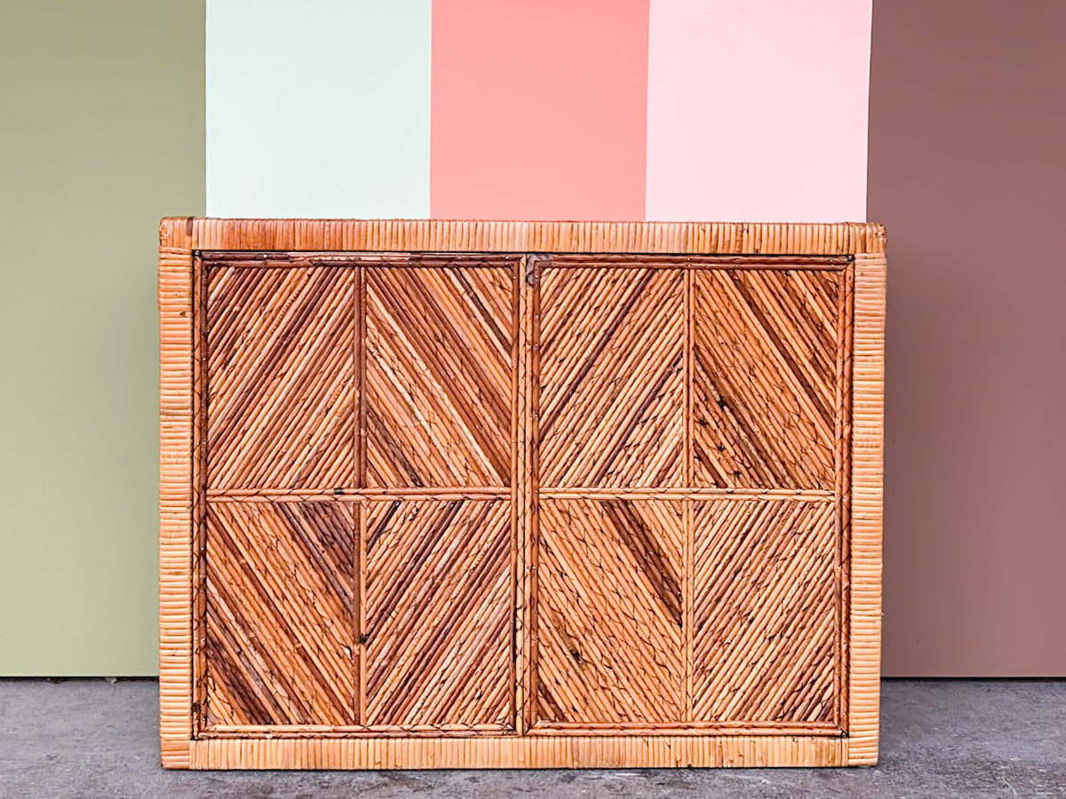 Pencil Reed Rattan Cabinet