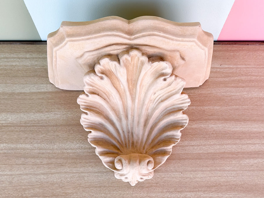 Pair of Plaster Wall Shelves