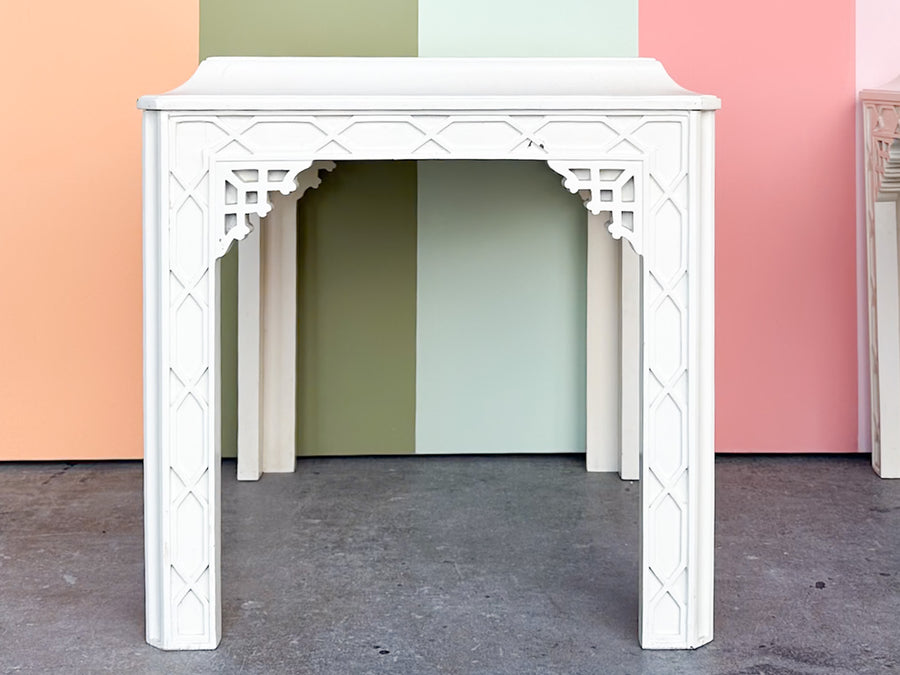 Pair of Fretwork Side Tables