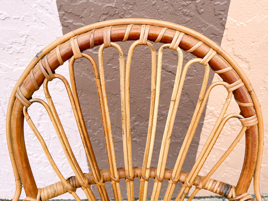 Pair of Cute Island Style Rattan Chairs