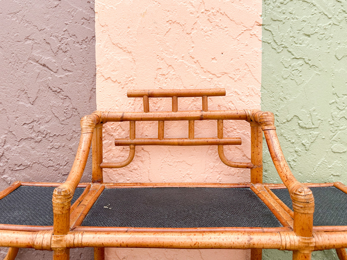 Rattan Pagoda Wall Shelf
