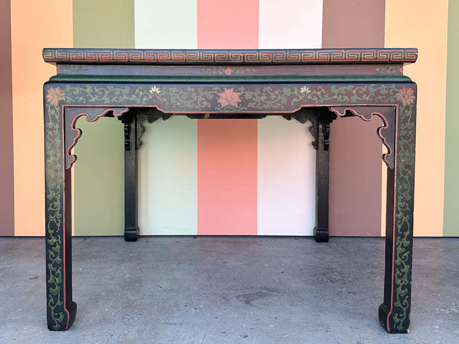 Ming Style Hand Painted Mahjong Table