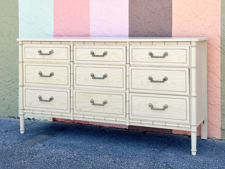 Palm Beach Style Faux Bamboo Dresser