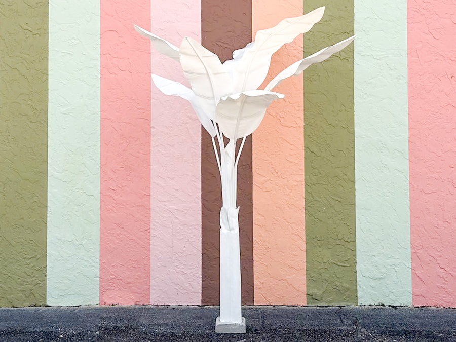 Seven Foot Canvas Palm Tree
