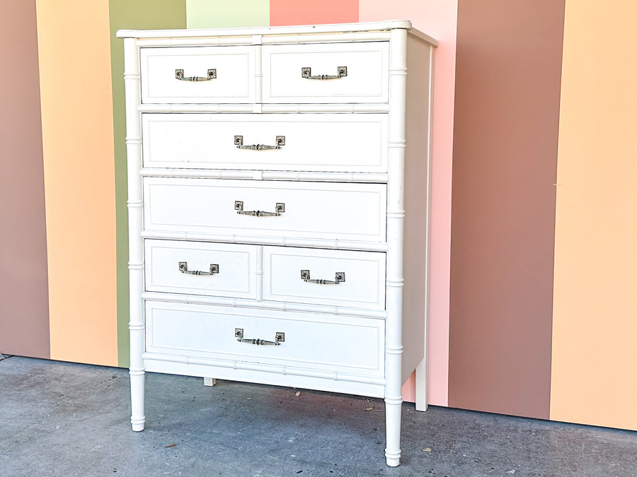 Henry Link Faux Bamboo Tall Chest