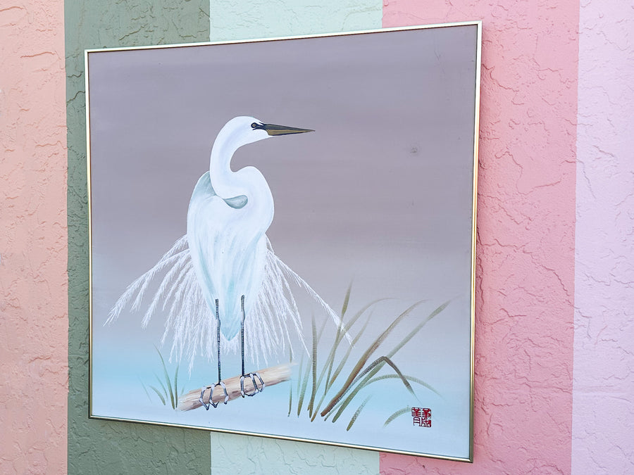 Old Florida Heron Original Art