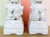 Pair of White Foo Dogs