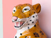 Large Fierce Ceramic Leopard