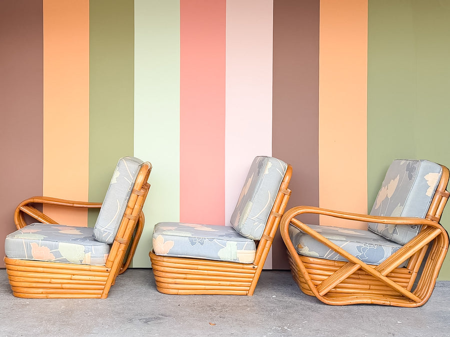 Frankl Style Rattan Pretzel Sofa