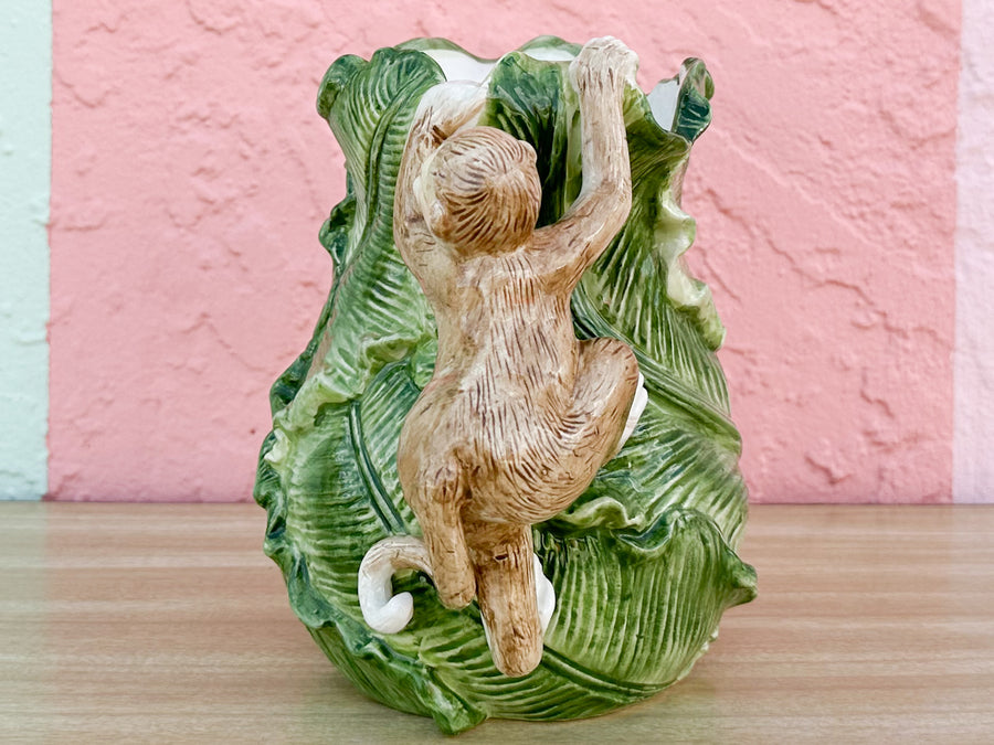 Monkey and Lettuce Leaf Pitcher