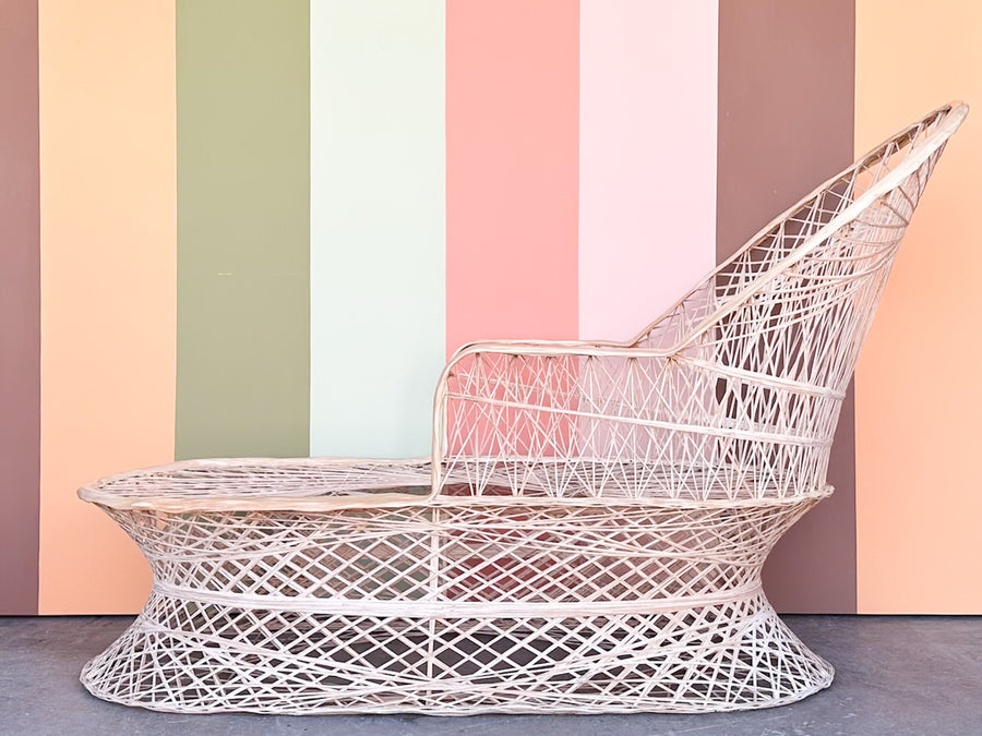 Marbled Pink Webspun Chaise