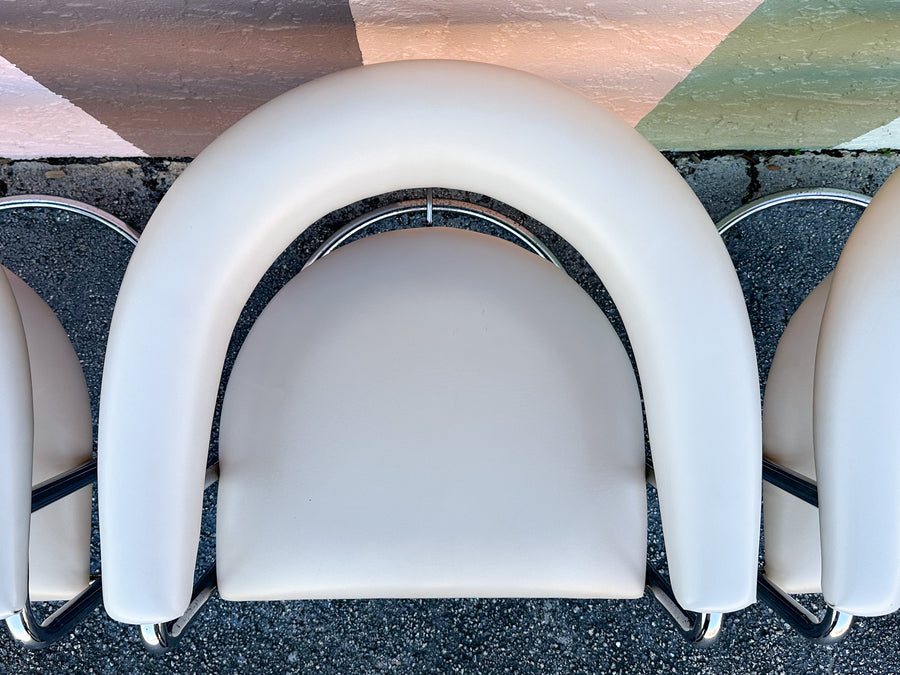 Set of Four MCM Cantilever Chairs
