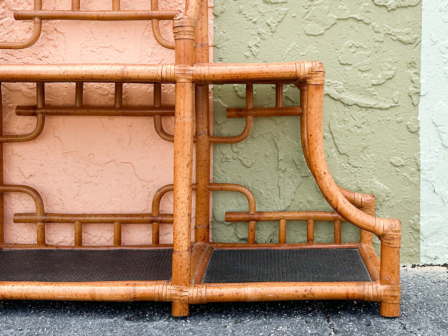 Rattan Pagoda Wall Shelf