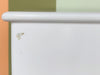 Custom Wood and Rattan Painted Desk