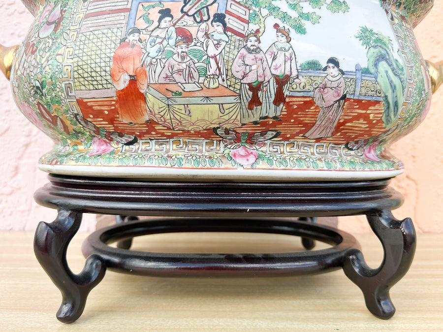 Colorful Chinoiserie Cachepot
