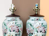 Pair of Granny Chic Floral Lamps