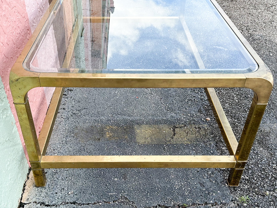 MCM Brass Mastercraft Coffee Table