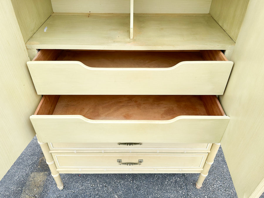 Henry Link Faux Bamboo Armoire