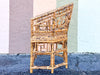 Fab Tortoiseshell Rattan Barrel Chair