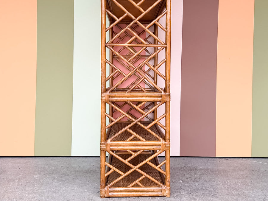 Chippendale Rattan Etagere