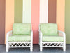 Pair of Ficks Reed Rattan Lounge Chairs