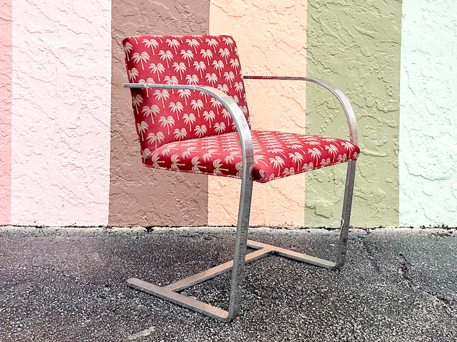 Set of Four Chic Chrome Dining Chairs